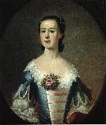 Mrs. Thomas Lynch (Elizabeth Allston Lynch), by Swiss-American painter Jeremiah Theus. Jeremiah Theus